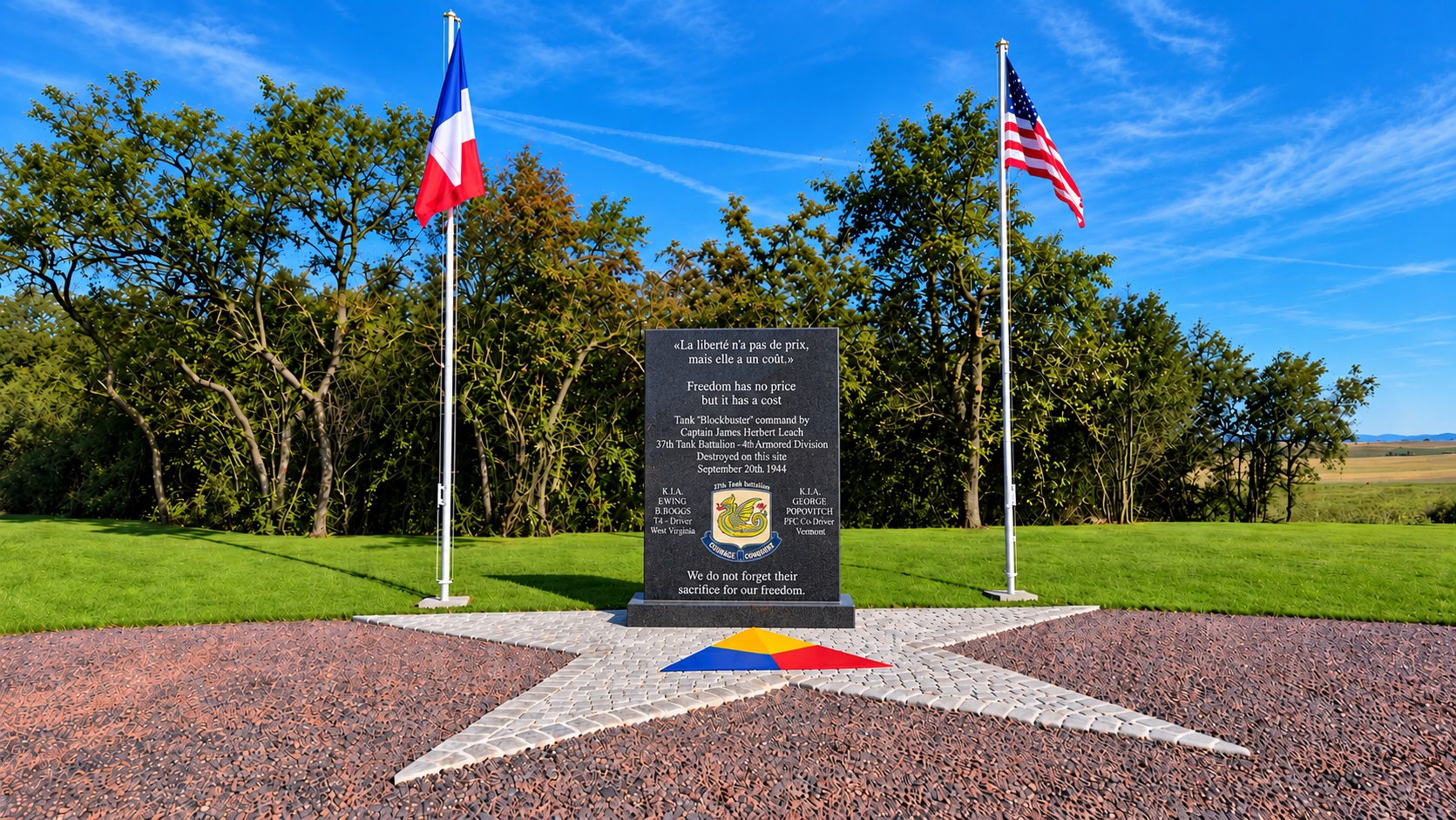 Blockbuster Tank Memorial à Ley