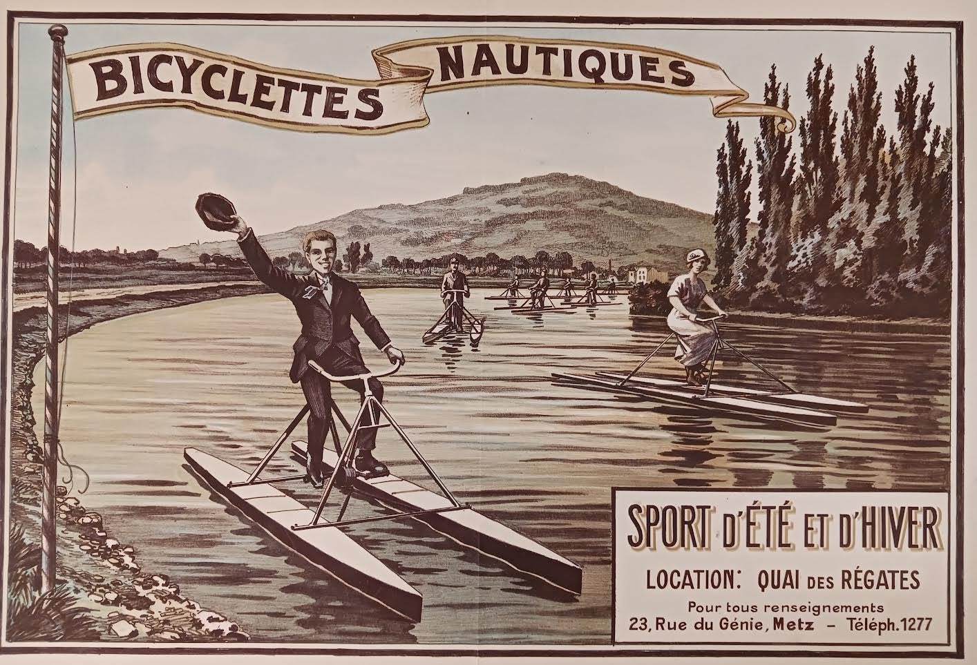 Sports nautiques de la Belle Epoque à Metz
